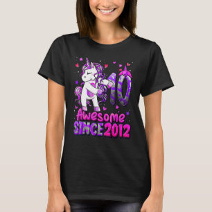 10 Year Old Unicorn Floss 10th Birthday Girl Unico T-Shirt