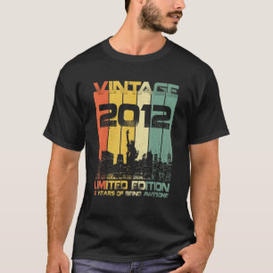 10 Year Old  Vintage 2012  10th Birthday T-Shirt