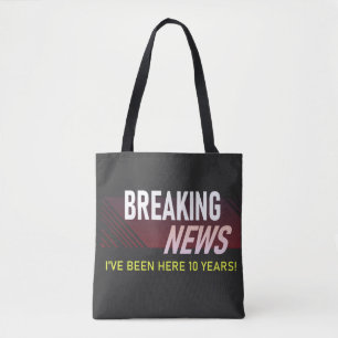 10 Year Work Anniversary 10th Employee Gift Tote Bag