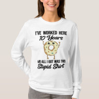 10 Year Work Anniversary Employee Appreciation T-S