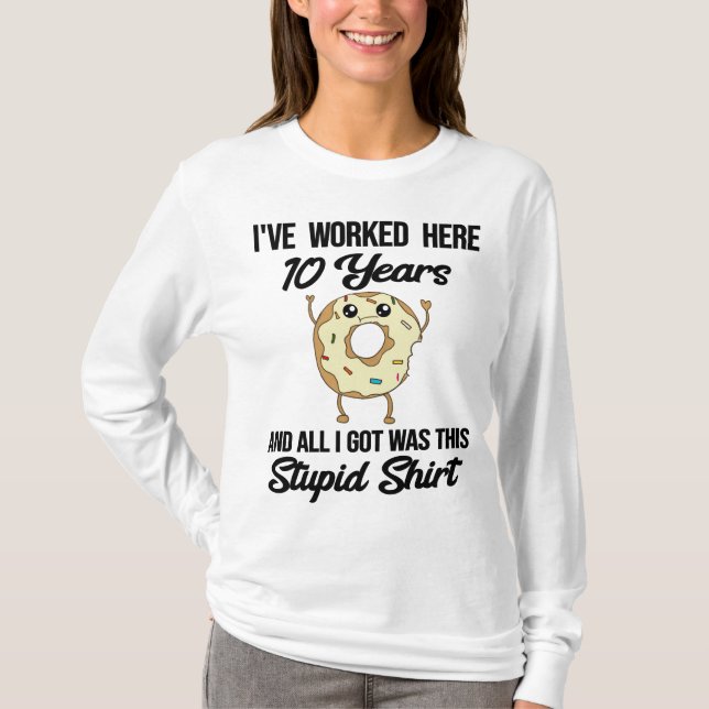 10 Year Work Anniversary Employee Appreciation T-S T-Shirt (Front)