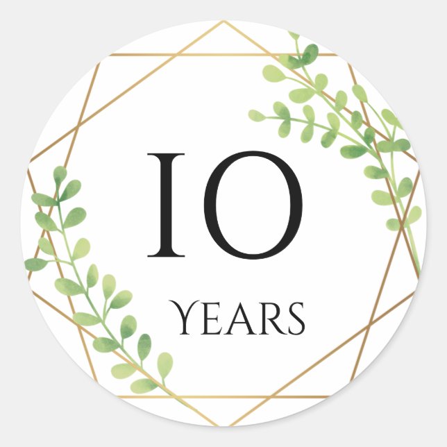 10 years anniversary stickers (Front)
