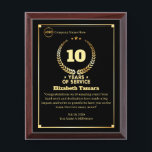 10 Years Employee Anniversary Appreciation Message Award Plaque<br><div class="desc">Celebrate your employee's anniversary with a Custom Appreciation Message Award Plaque, recognising their dedication and contributions. Craft a heartfelt message that reflects their journey, values, and impact within the company. This thoughtful gift honours their hard work and reinforces the strong bond between the employee and the organisation, making them feel...</div>