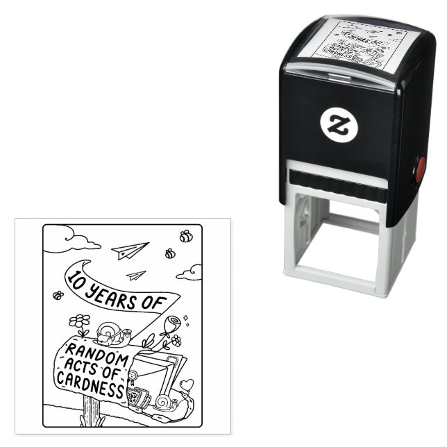 10 Years of Random Acts of Cardness Stamp (In Situ)