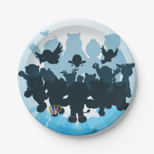 10 Years of Webkinz Silhouette Paper Plate