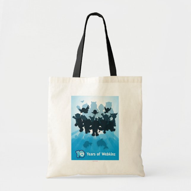 10 Years of Webkinz Silhouette Tote Bag (Front)