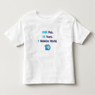 10 Years of Webkinz Stats Toddler T-Shirt