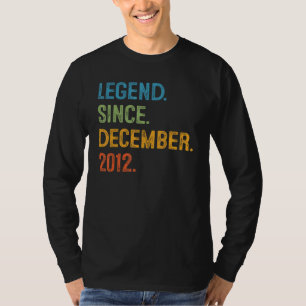 10 Years Old 10th Bday Boys Legend Since December T-Shirt