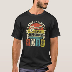10 Years Old  10th Birthday Awesome Since Septembe T-Shirt