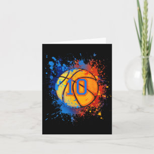 10 Years Old 10th Birthday Basball Gift For Boys Card