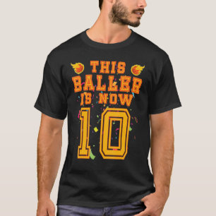10 Years Old 10th Birthday Basketball For Boys Pa T-Shirt