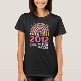 10 Years Old 10th Birthday Born In 2012 Women Girl T-Shirt