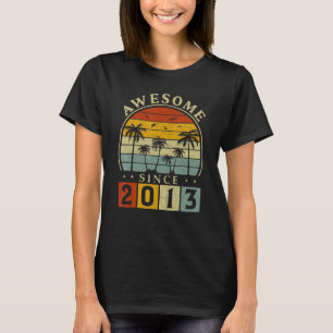 10 Years Old 10th Birthday Boy Girl Awesome Since  T-Shirt