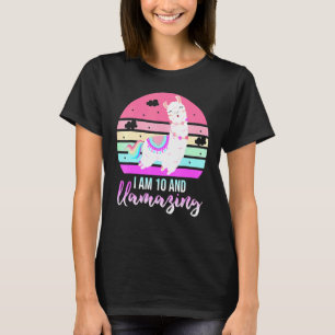 10 Years Old 10th Birthday Llamazing Llama T-Shirt