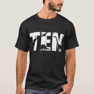 10 Years Old Birthday Boy Dinosaur T Rex Gift 10th T-Shirt