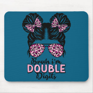 10 years old birthday bruh double digits 10th mouse pad