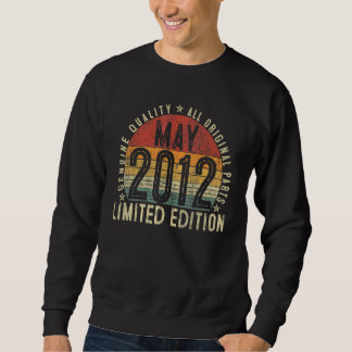 10 Years Old Birthday Vintage May 2012 Sweatshirt