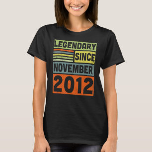 10 Years Old Legendary Since November 2012 10th Bi T-Shirt