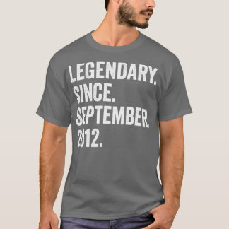 10 Years Old Legendary Since September 2012 10th B T-Shirt