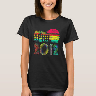 10 Years Old Retro Birthday Legend Since April 20 T-Shirt