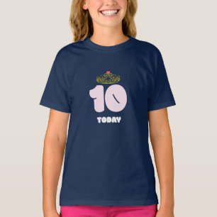 10 Years Old Today Princess 10th Birthday T-Shirt