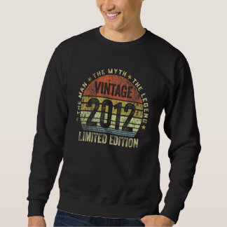 10 Years Old Vintage 2012 10th Birthday Sweatshirt