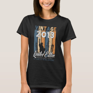 10 Years Old  Vintage 2013  10th Birthday T-Shirt