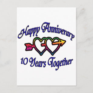 10 Years Together Postcard