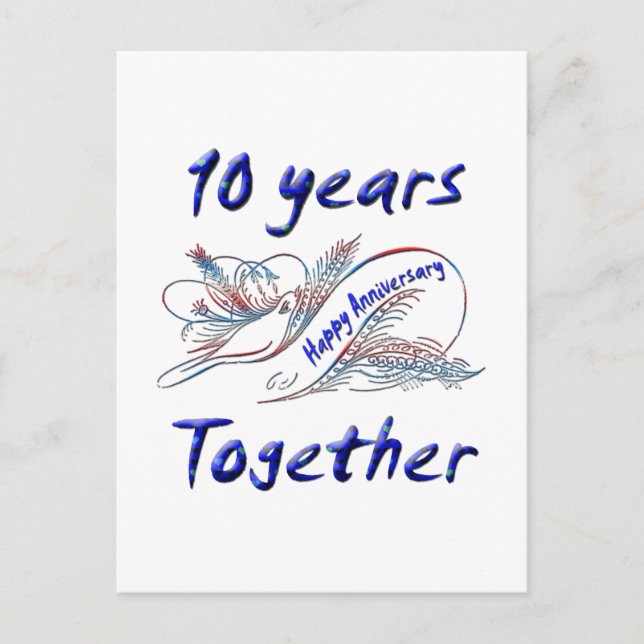 10 Years Together Postcard (Front)