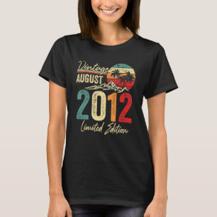 10 Yr Old Vintage August 2012 10th Birthday T-Shirt