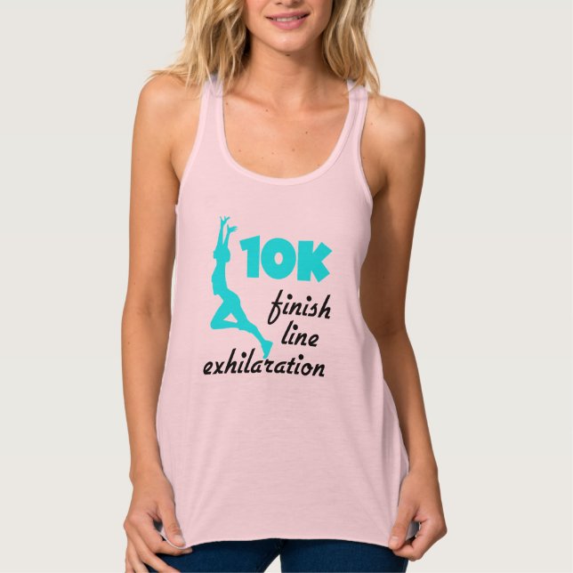 10K Aqua Finish Line Singlet (Front)