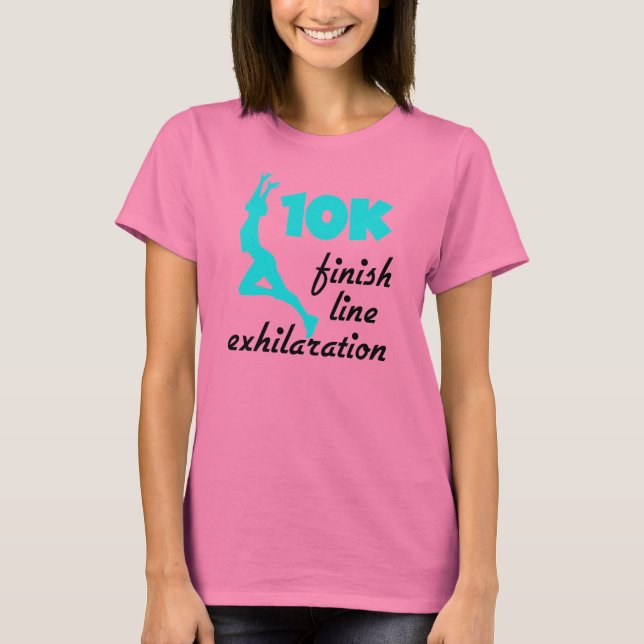 10K Aqua Finish Line T-Shirt (Front)