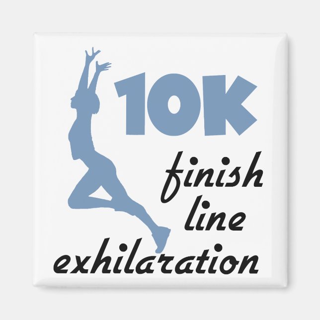 10K Blue Finish Line Magnet (Front)