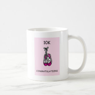 10K congratulations for female. Coffee Mug