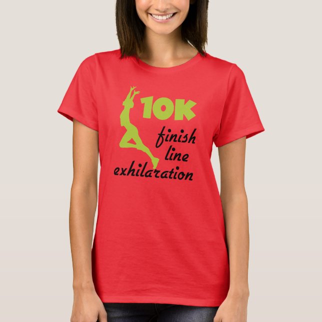 10K Green Finish Line T-Shirt (Front)