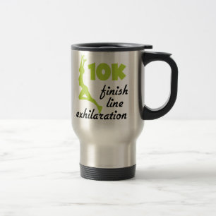 10K Green Finish Line Travel Mug