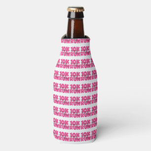 10K Run Pink Sports Running Bottle Cooler