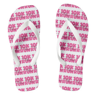 10K Run Pink Sports Running Jandals