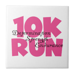 10K Run Pink Sports Running Tile
