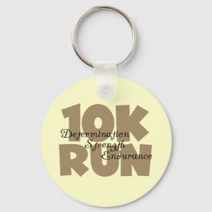 10K Run Tan Sports Running Key Ring