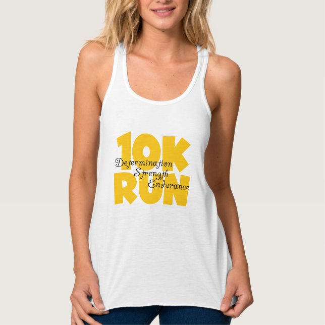 10K Run Yellow Singlet (Front)