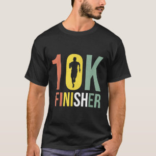 10K Running Vintage Marathon Finisher For Men Retr T-Shirt