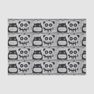 10lb Tissue Paper, HAPPY MONSTER BLACK AND WHITE Paper