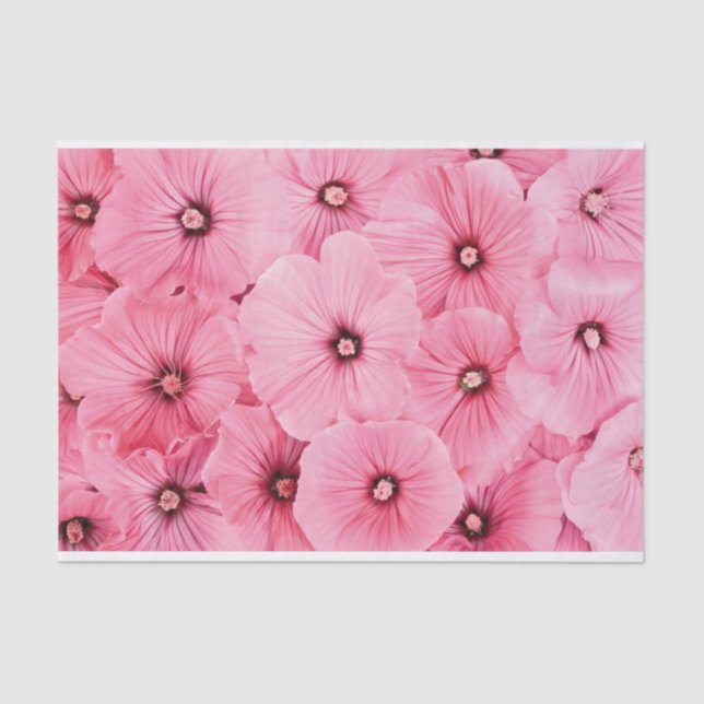 10lb Tissue Paper, HAPPY SEED WRAPPING PINK FLOWER Paper (Front)