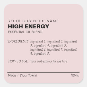 10Ml Roller Bottle Pink Essential Oil Blend Labels