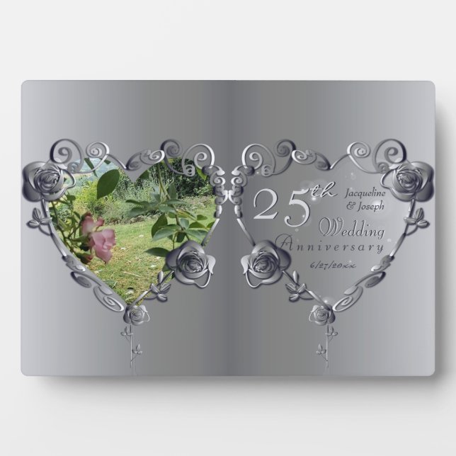 10th,11th,20th,25th,70th Wedding Anniversary Plaqu Plaque (Front)