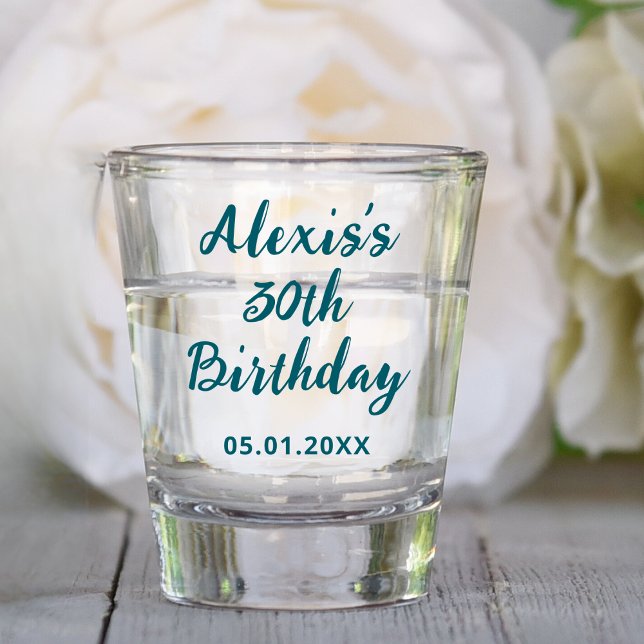 10th 20th 30th 40th 50th 60th 70th Birthday Party Shot Glass (Creator Uploaded)