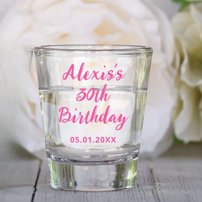 10th 20th 30th 40th 50th 60th 70th Birthday Party Shot Glass (Creator Uploaded)