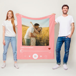 10th Anniversary Bloom Photo Song Album Cover Fleece Blanket