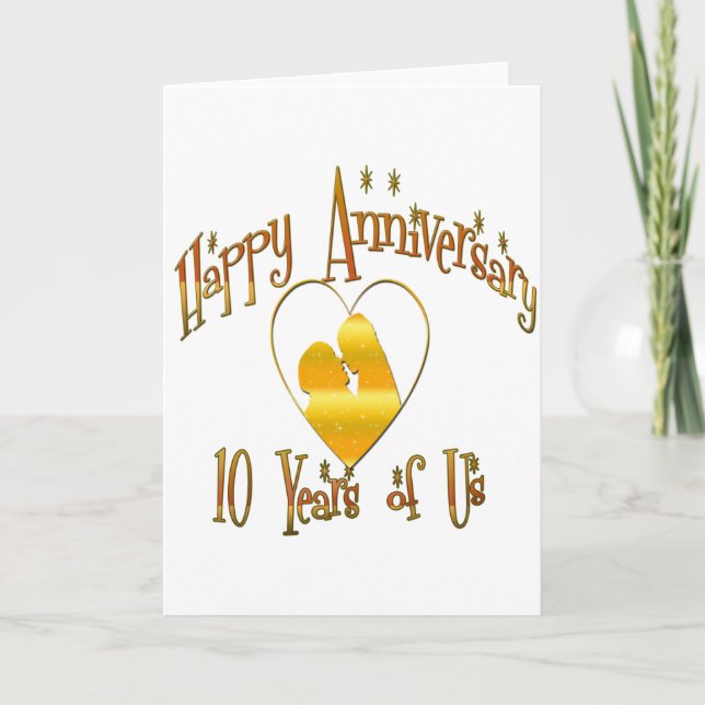 10th. Anniversary Card (Front)